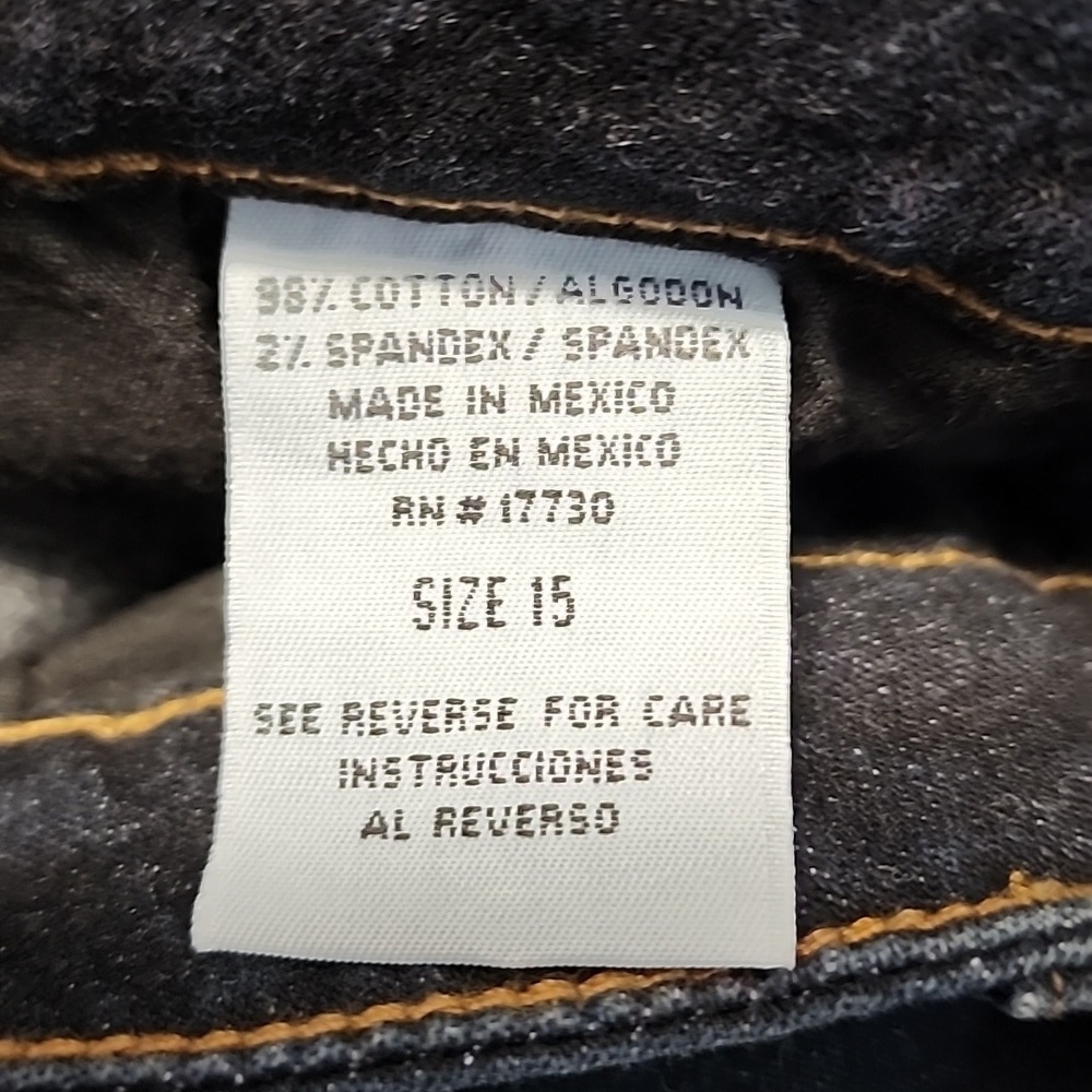 Mossimo Supply Co. Dark Blue Stretch Denim Sz 15 - Picture 7 of 7